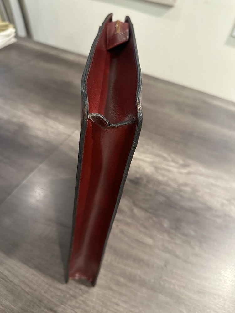 vintage leather document holder