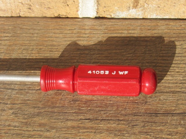CRAFTSMAN 41053 J WF RED HANDLE #2 PHILLIPS STD HANDLE SCREWDRIVER NICE USED