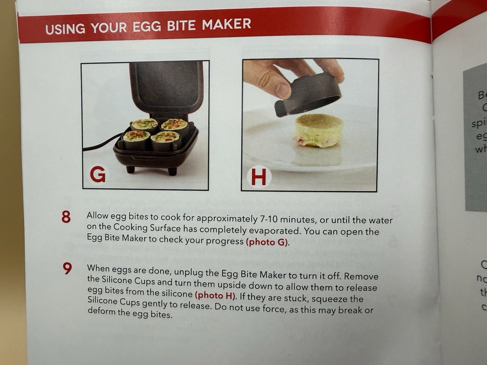 New, Open Box, Dash Mini Egg Bites Maker