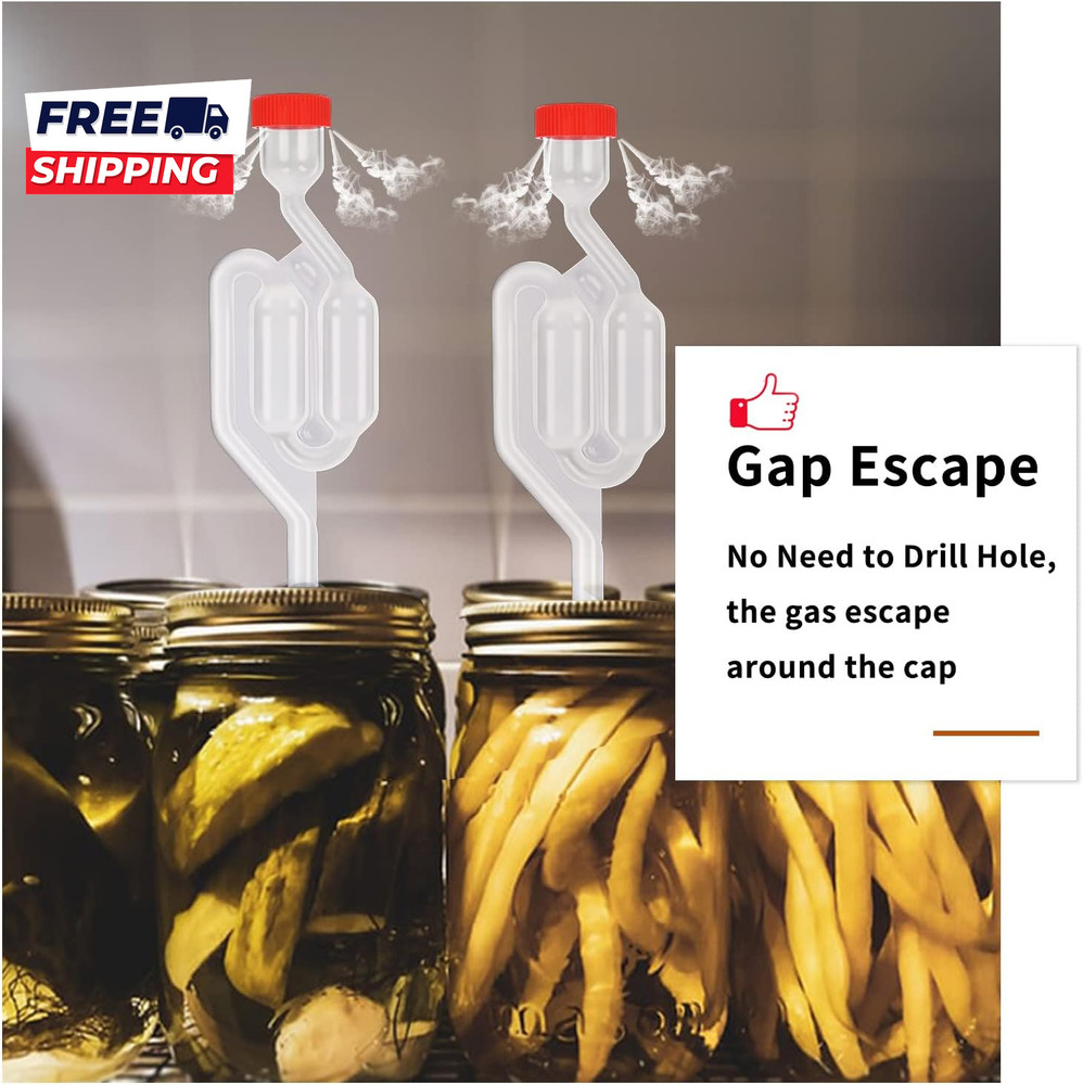 5Ct. S Shape Airlock with # 6 Stopper 5Pcs & Grommets 10Pcs Bubble Fermentation