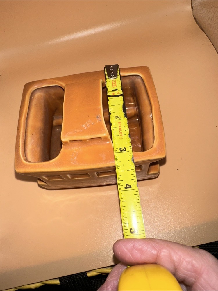 VTG SHAWNEE BROWN RUST COLOR TRAIN PLANTER
