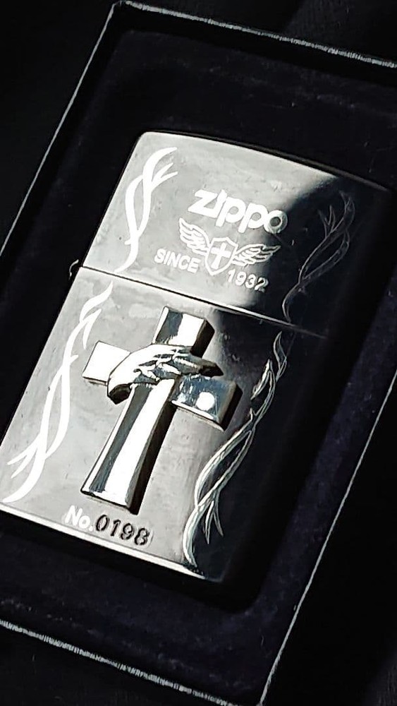 Zippo Feather Cross No.0198