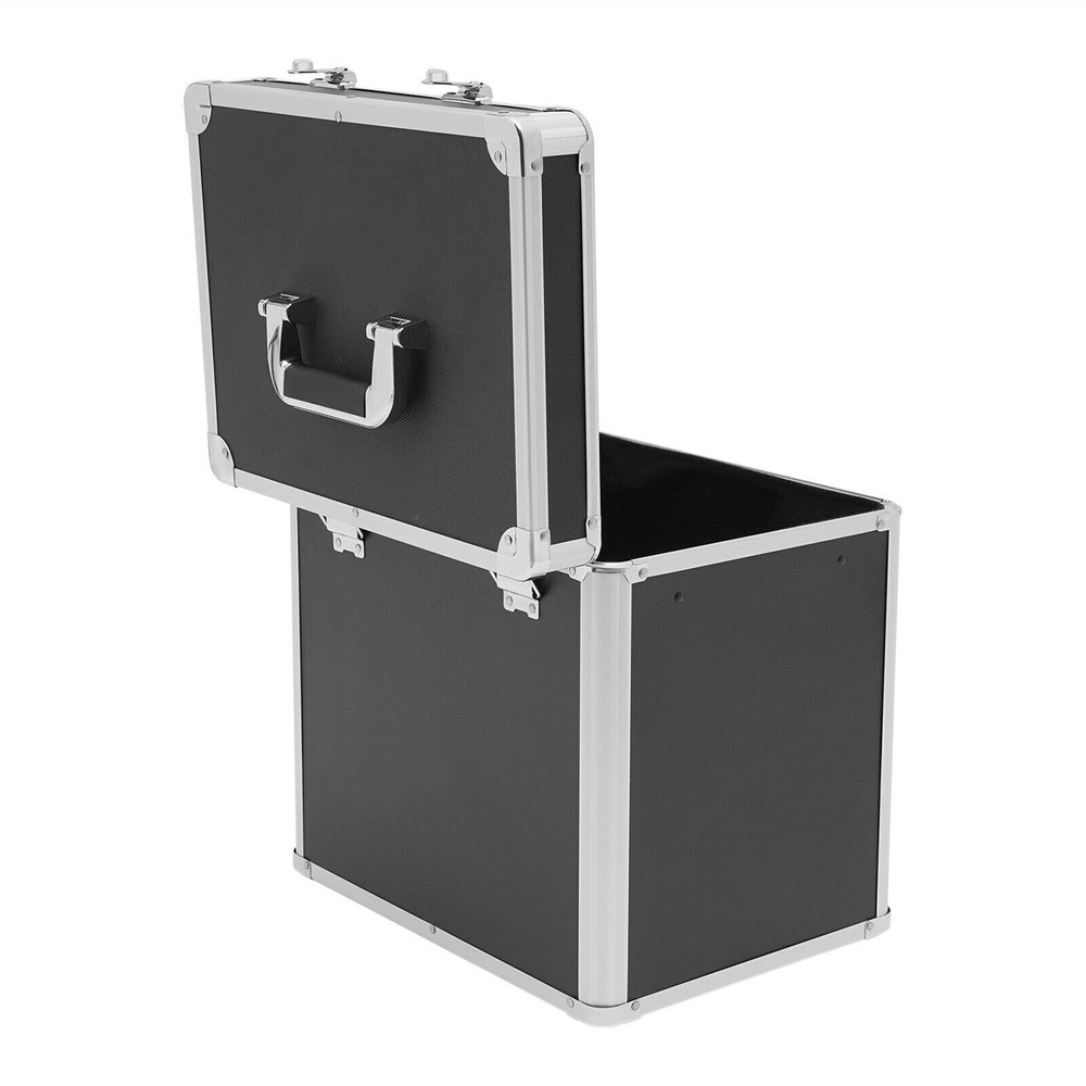 Portable Locking File Organizer Box for Home & Office Storage