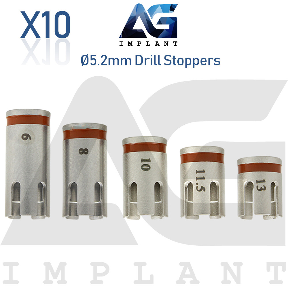10 Drill Stoppers Ø5.2mm External Irrigation Tools Dental