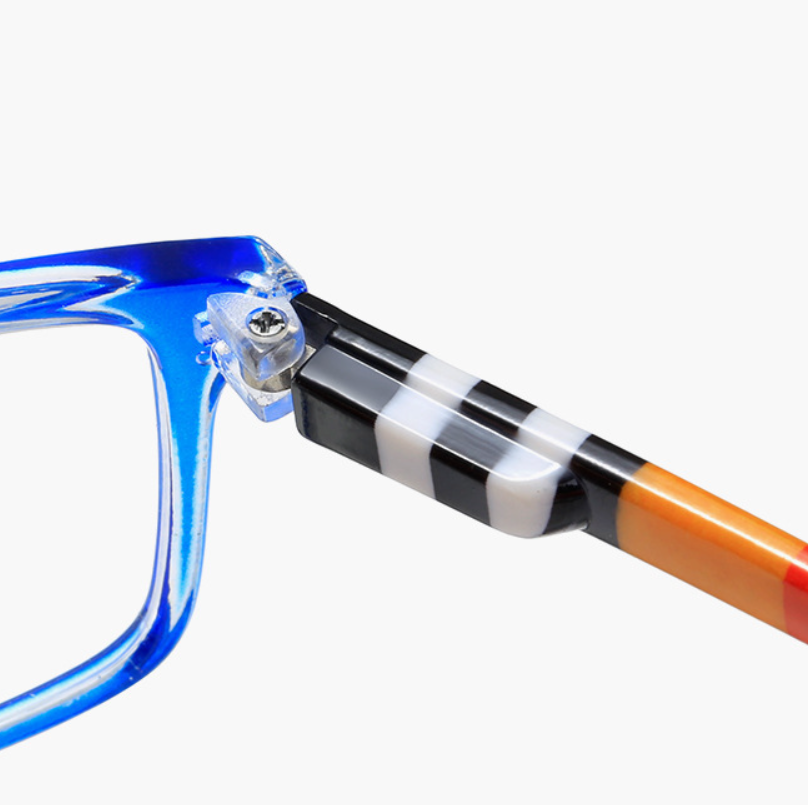 Men Women Square Blue Light Blocking Reading Glasses Classic Full Frame Glasses
