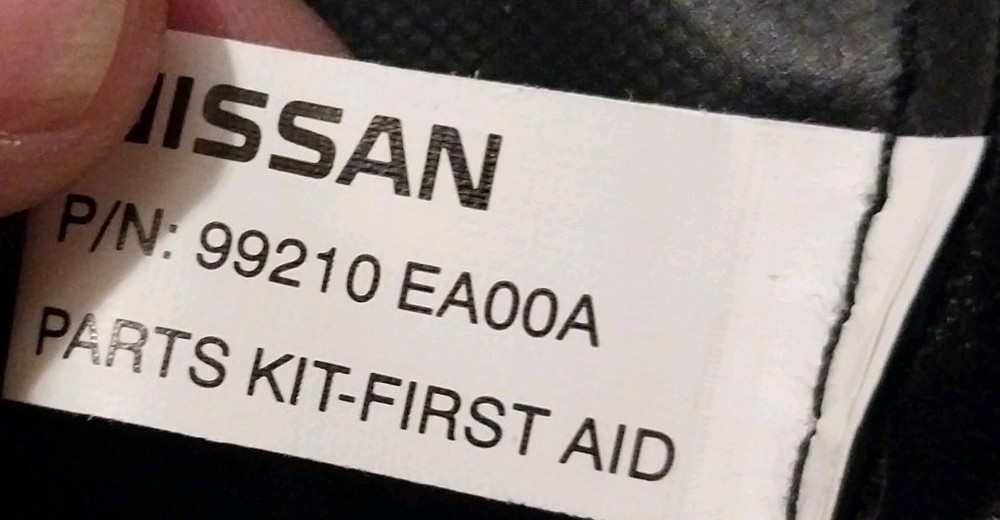 Nissan Frontier First Aid Kit OEM 99210 EA00A With Unopened Contents 2005-2019