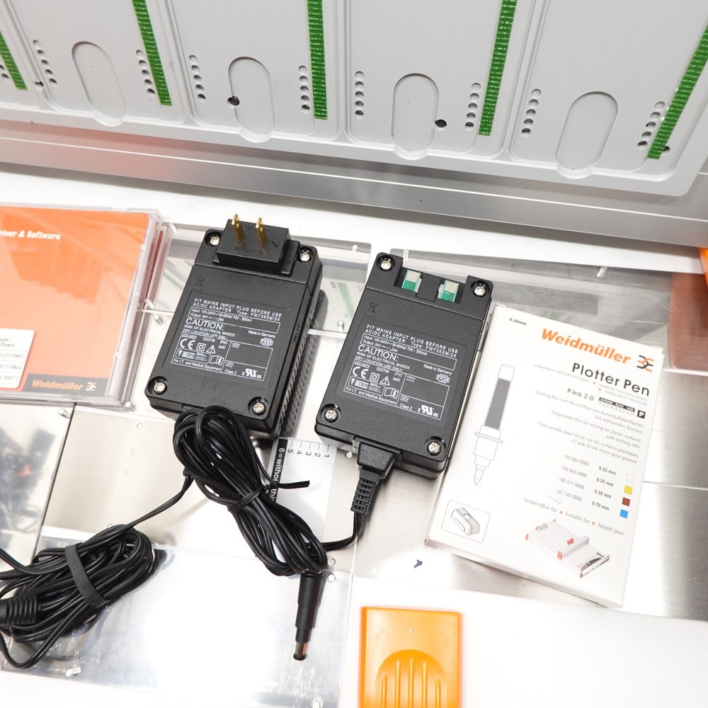 Weidmüller MCP Plus Plotter Printer System w/ Software, Power Supply, Accessorie