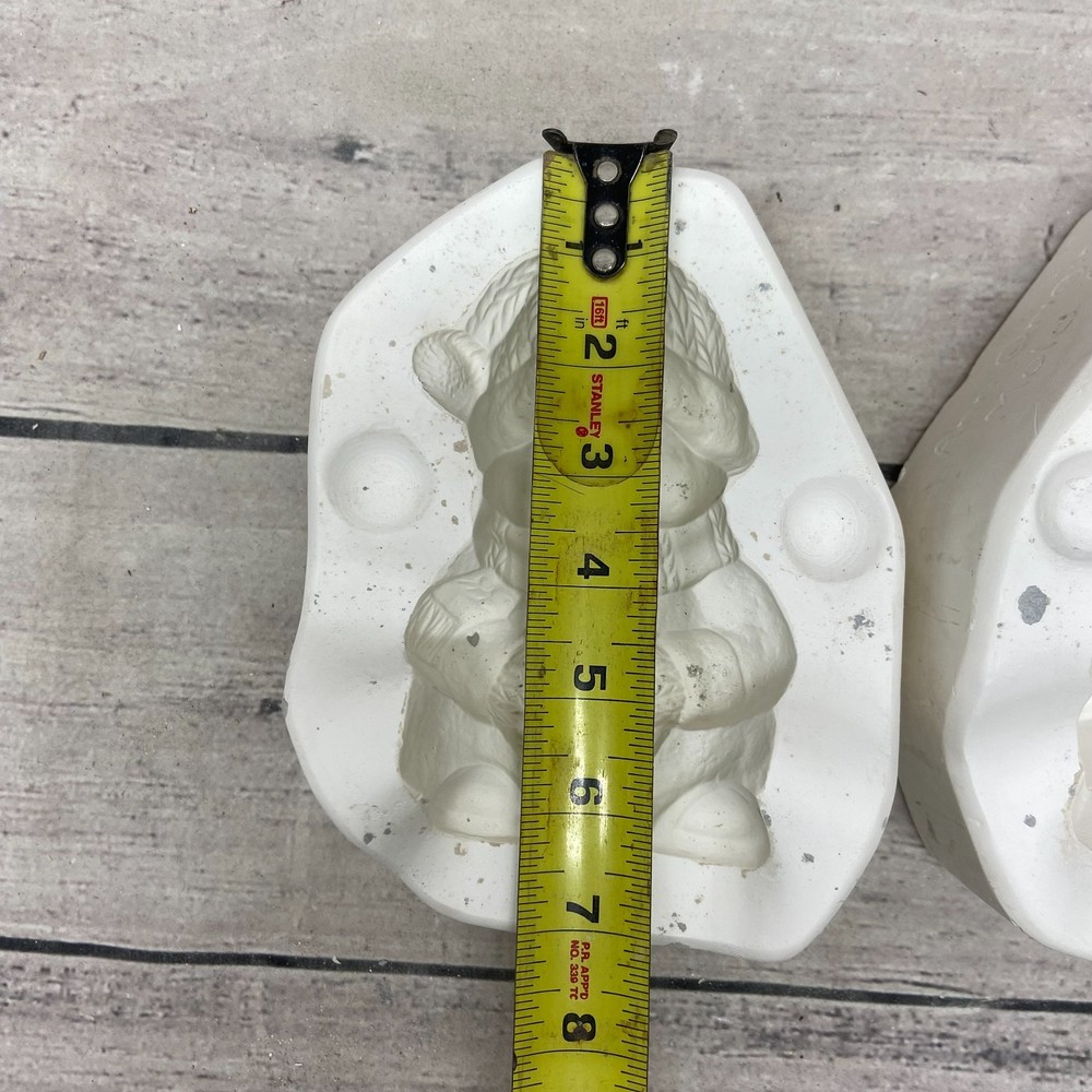 2002 Ann Original Mold Ceramic Casting Mold Santa Snowman #924