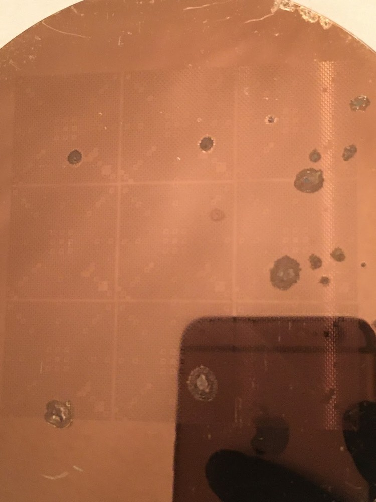 4" Unknown Silicon Wafer 1980s Extremely Rare