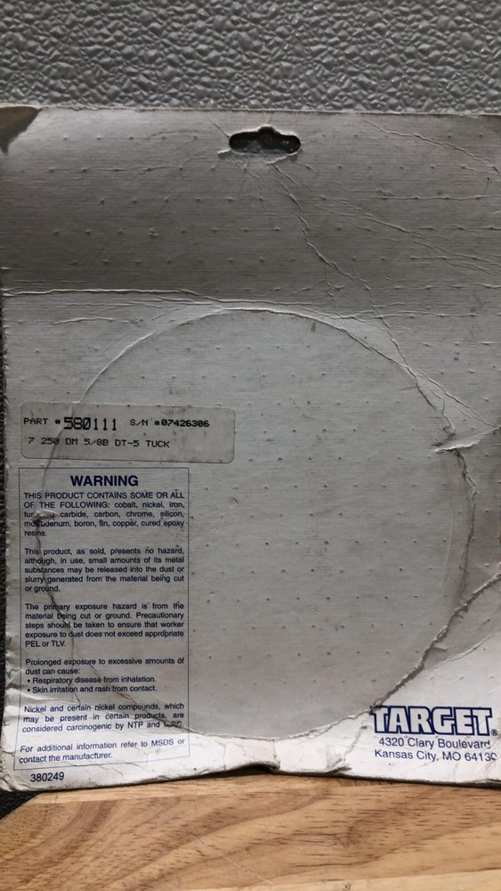 TARGET 7" Tuck Point Diamond Blade 7X.250