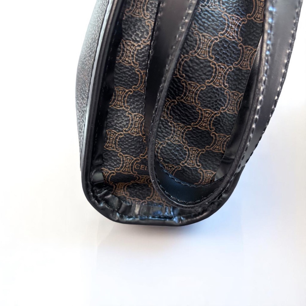 CELINE Clutch Bag Macadam Authentic