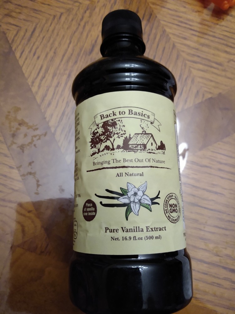 New-Back to Basics Pure Vanilla Extract 16.9 oz