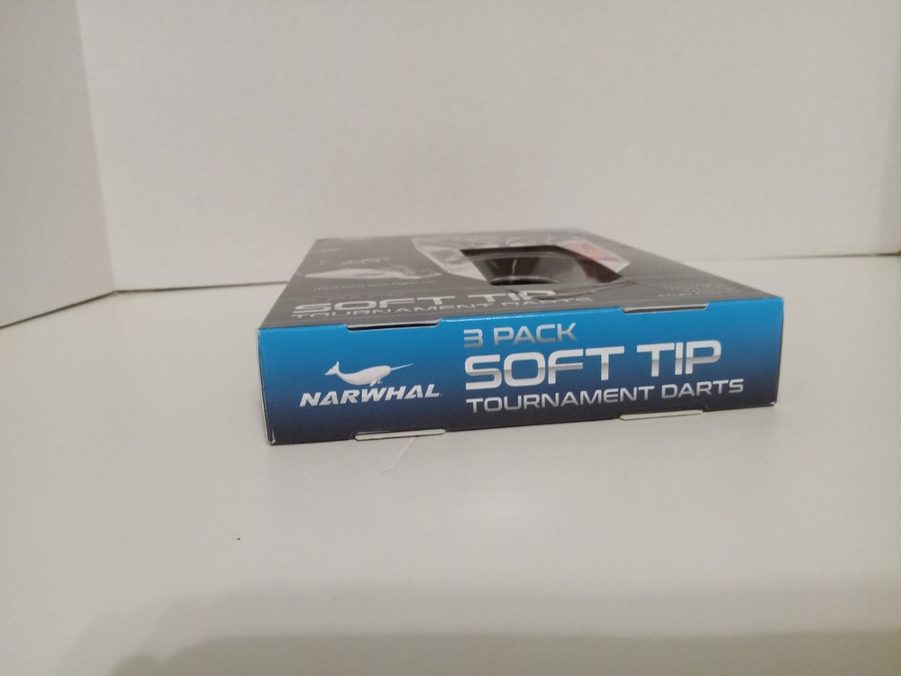 Narwhal Tournament Soft Tip Darts Includes Deluxe Storage Case, 3 Pack.