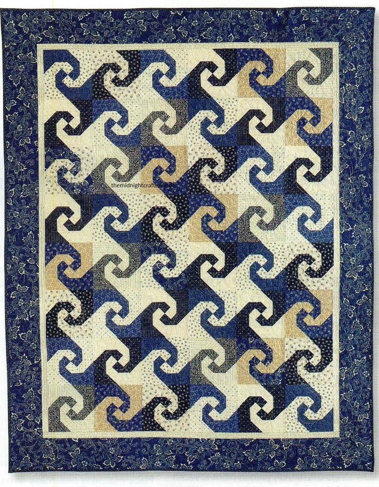 Big Sky Blues Quilt Pattern Pieced/Paper Pieced MU