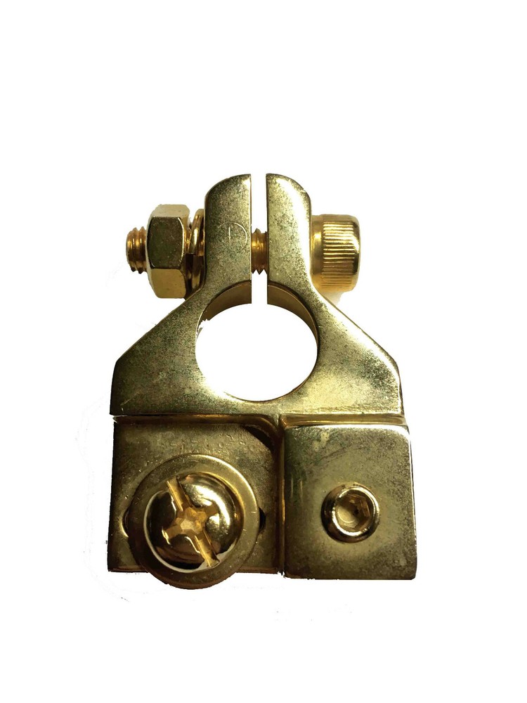 Golden Positive Clamp for Battery Cable