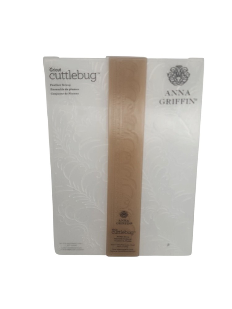 Anna Griffin Cricut Cuttlebug Feather Group Embossing Folder 5"x7"