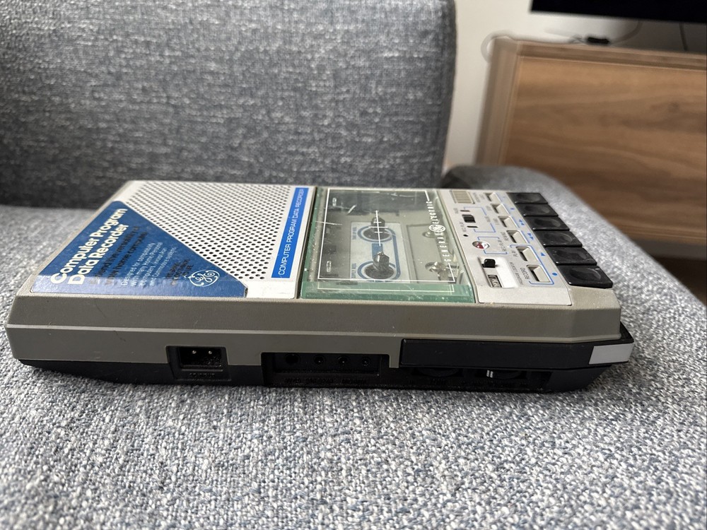 GE Computer Program Data Recorder Cassette Tape Player Untested Parts Read!