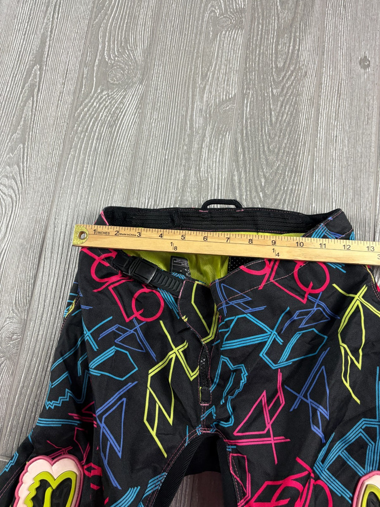 Fox Racing Pants Neon Juniors Size 3/4 Inseam 24