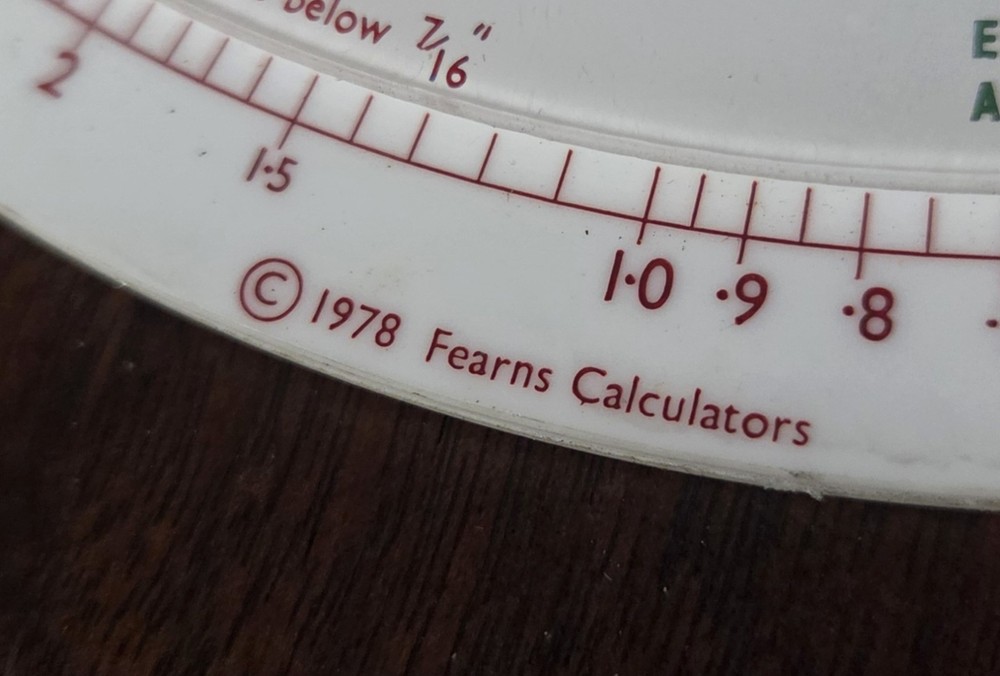 FEARNS WELDING TIME CALCULATOR P50A