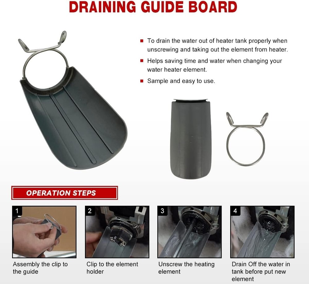 Water Heater Maintenance Kit - Thermostats & Element Wrench