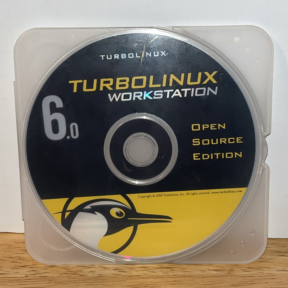 Turbolinux 6.0 Open Source Edition Turbo Linux. Soft Ware Disc CD