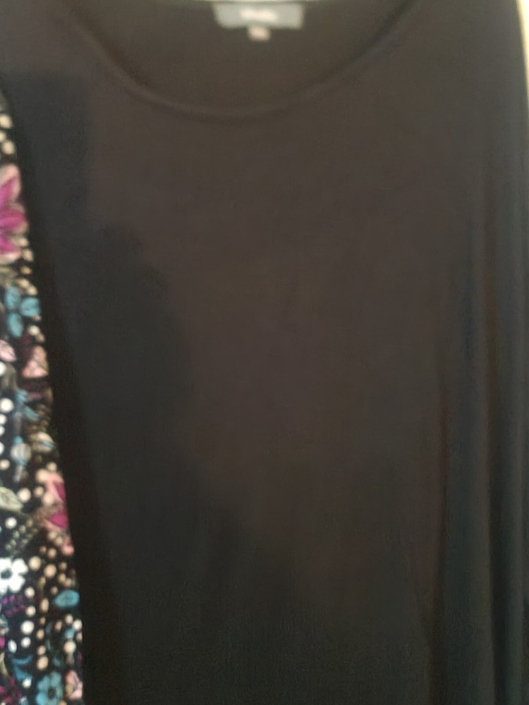 2PK STUDIO TOPS BLACK AND MULTICOLOURED SIZE 16-18