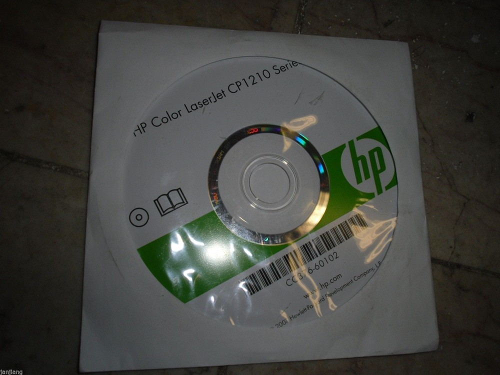 Used  HP CP1210 Series Printer CD Software Driver Utilities CC376-60102
