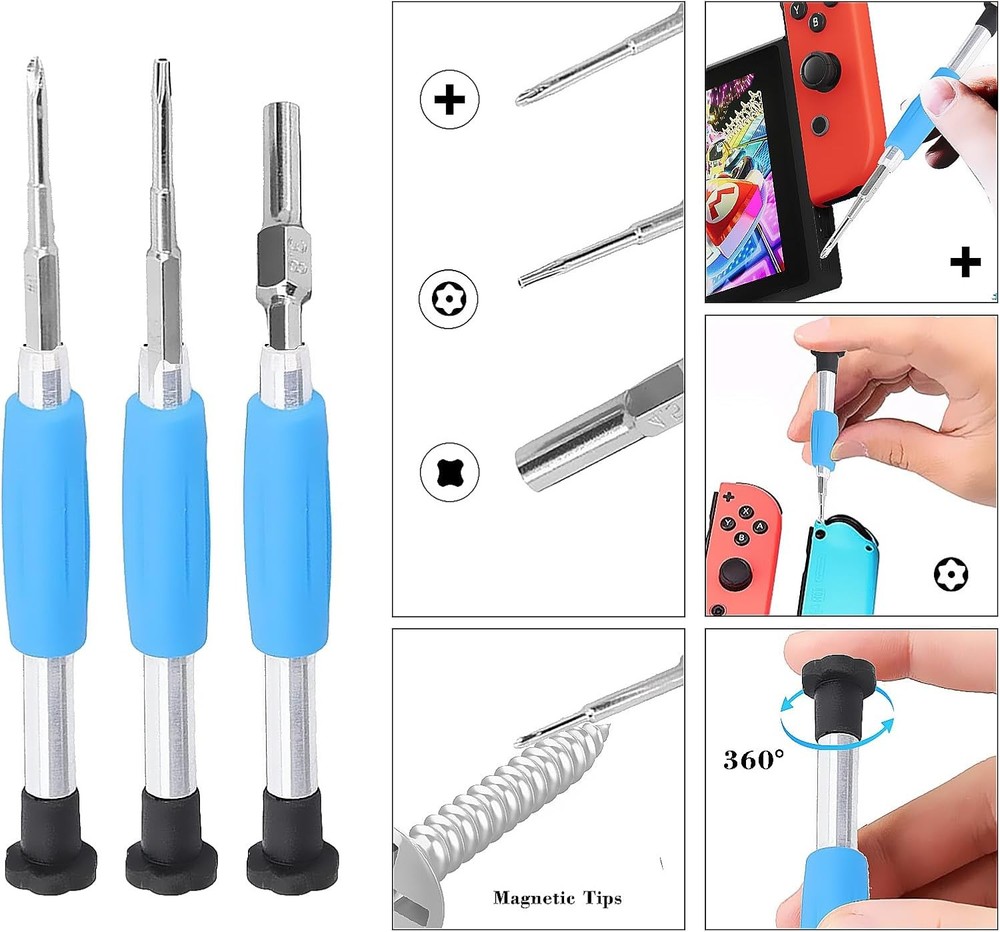 Professional Multi-Console Toolkit T6/T8 Torx + PH00 Phillips PS4/Xbox Console