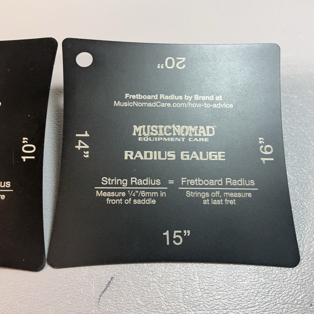 MusicNomad MN603 Precision Radius Gauge Set (2-pack) (C310)