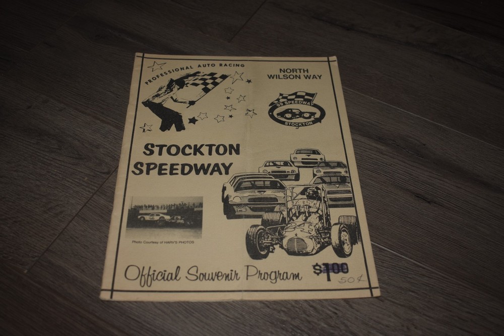Stockton Speedway official souvenir racing program 1979 CA