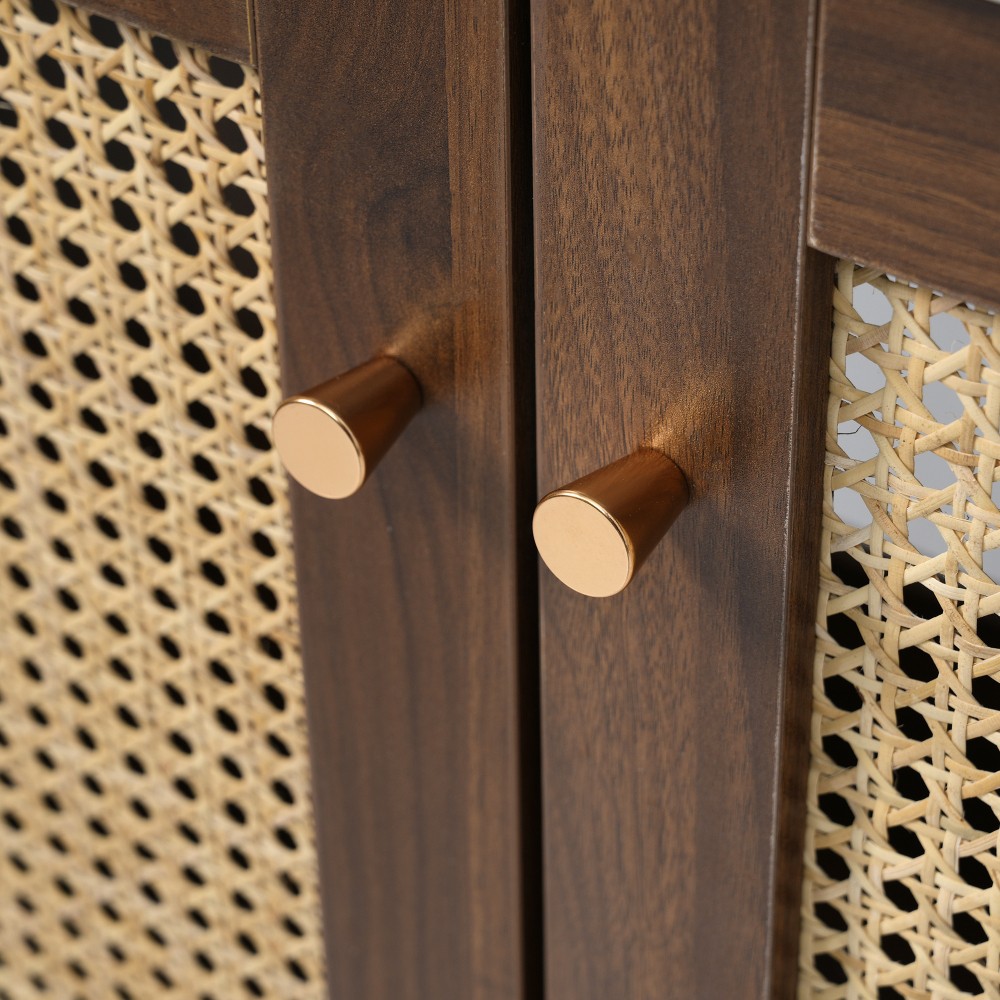 30-inch Bathroom Vanity w/ Bamboo Doors & Soft-Close, Dark Walnut