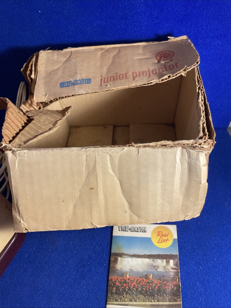 VINTAGE VIEW MASTER JUNIOR PROJECTOR SAYER'S LUMA-RAY W/BOX WORKING