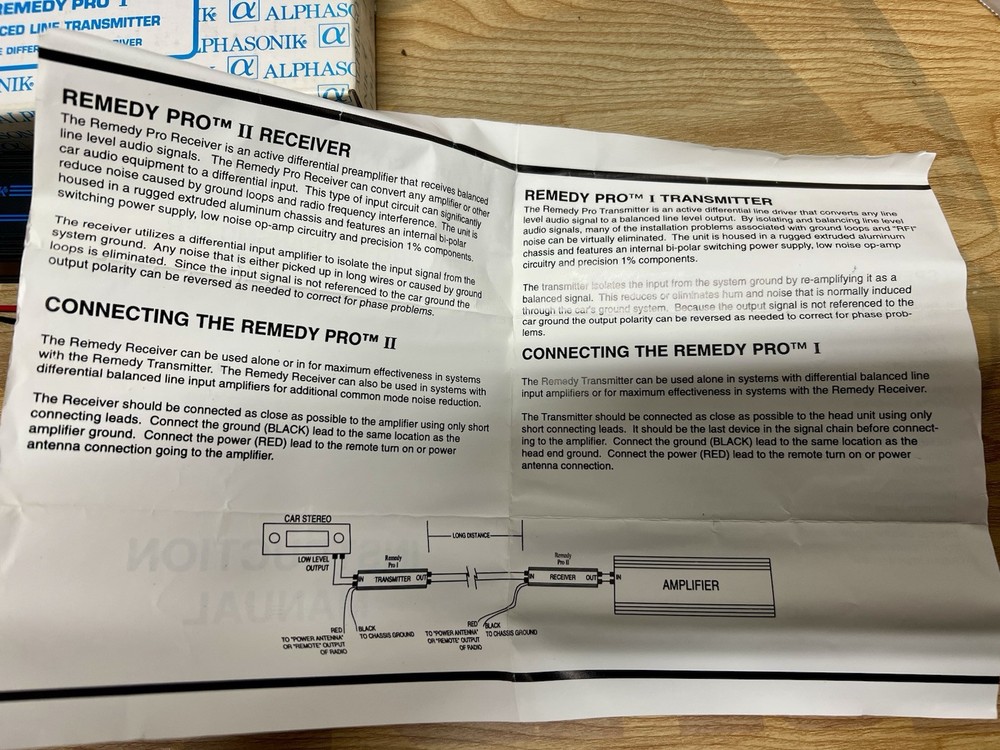 Alphasonik Pro Ballanced Line Active Differerential Transmitter & Receivers (4)