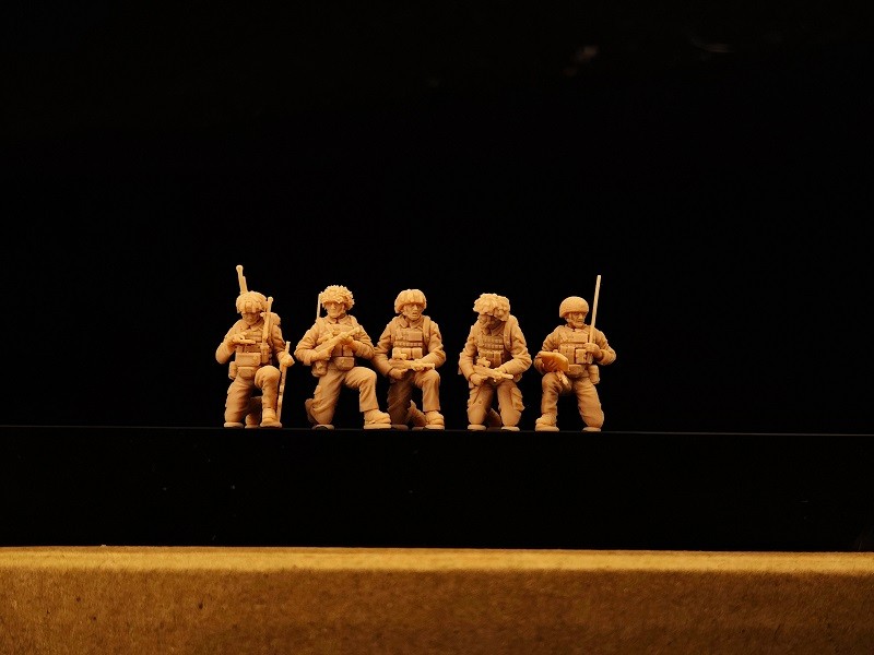 3D printed 1/72 Modern Britain "SAS Combat Command team B" 5 man group model