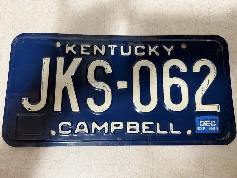 Historic Plates Kentucky1984