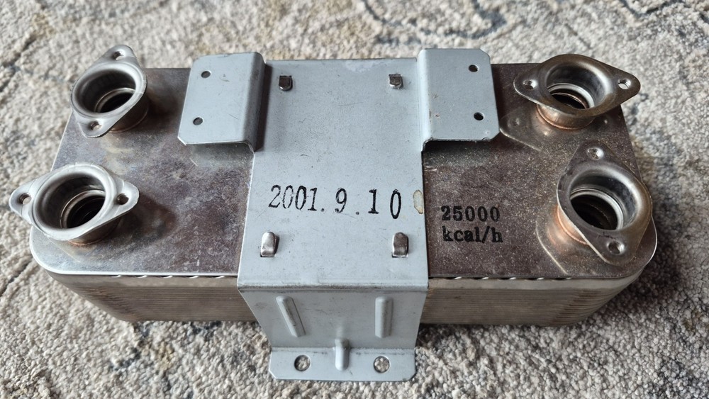 Gas Boiler 18 Plate Copper Brazed Heat Exchanger Of Unknown Orgin