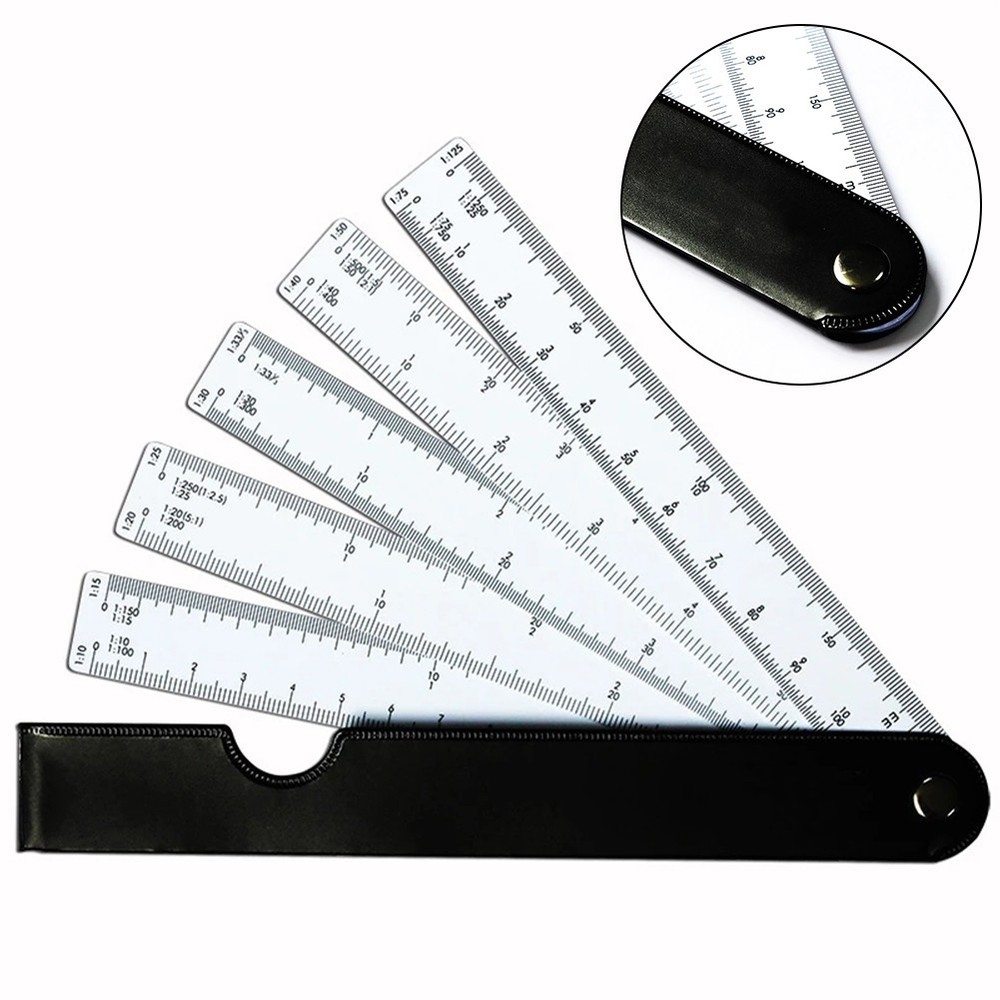 Scale Ruler Shape Multifunctional Parts Replacement Ruler Scale Shape Tools
