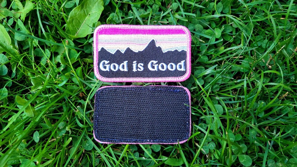 'God is Good' Patch (Iron OR hook/loop) Christian MC Morale Patch for Military
