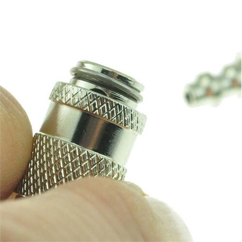Pull Apart 2 Piece - Mini Air Coupler Disconnect - Quick Release Key Ring Chain