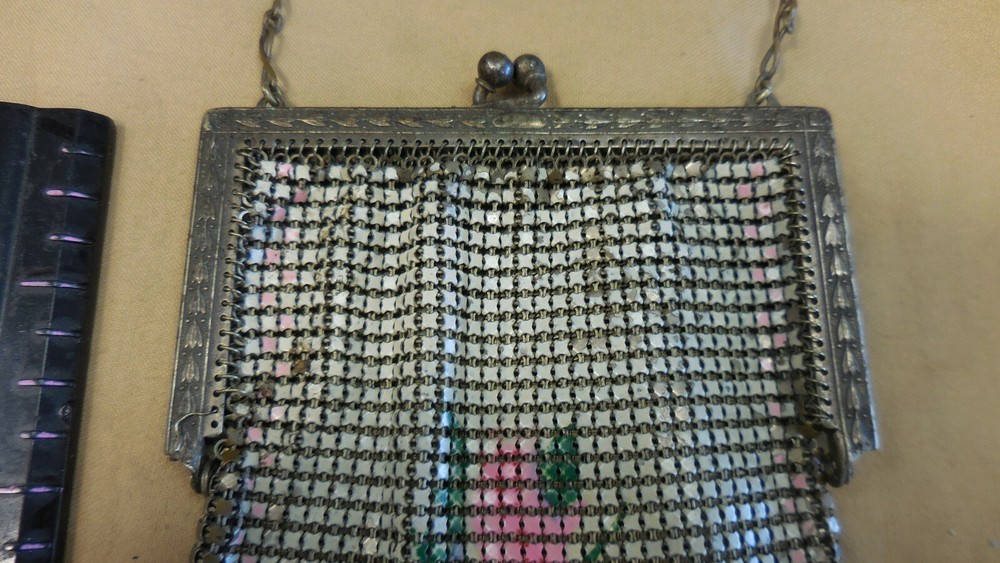 Vintage Mesh Beaded Purse