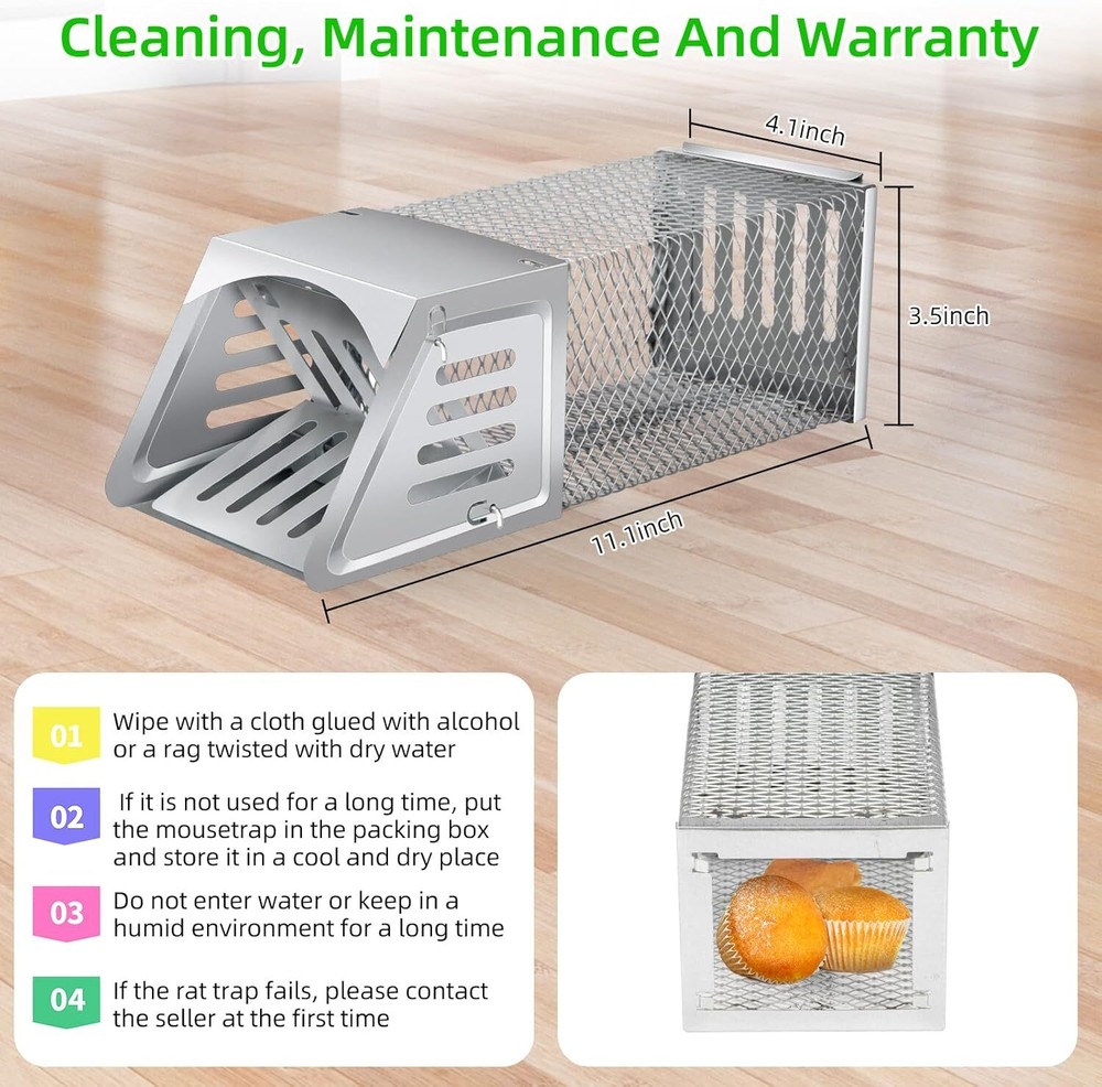 Humane Mouse Trap for Indoor Chipmunks Voles