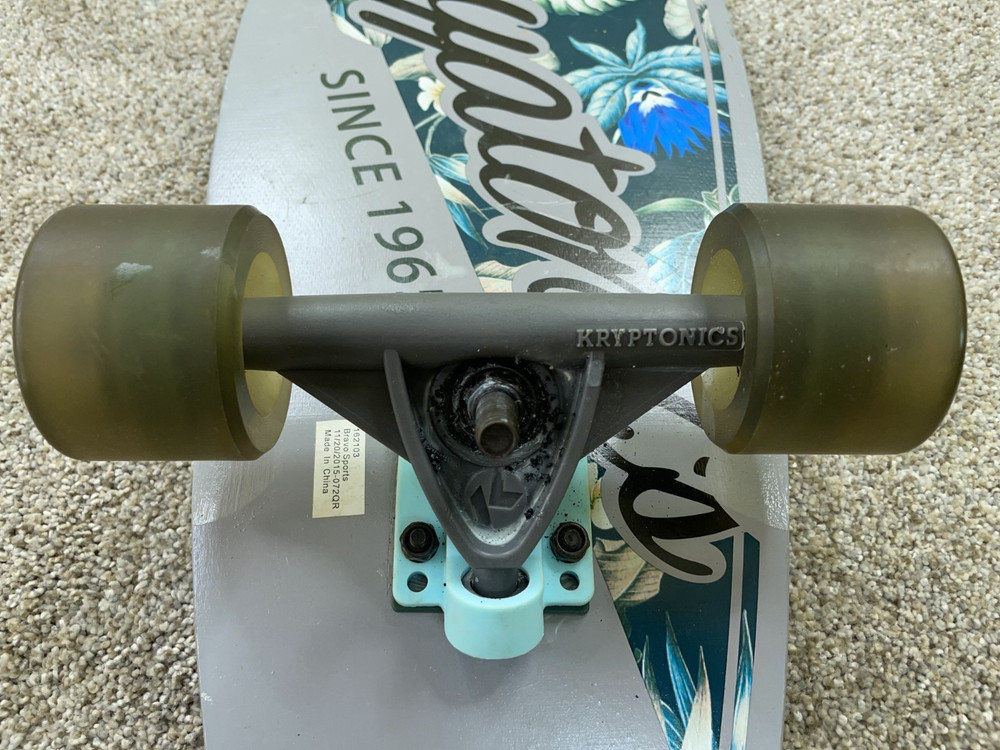 Kryptonics Mini-Fish Cruiser 23” Skateboard Green Gray