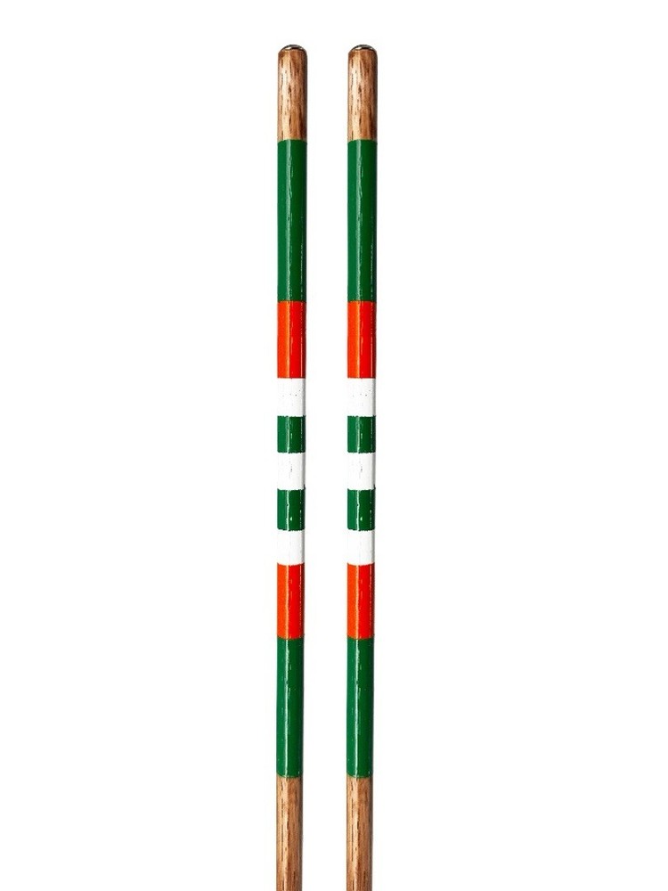 Golf Hickory Alignment Sticks Green Orange White