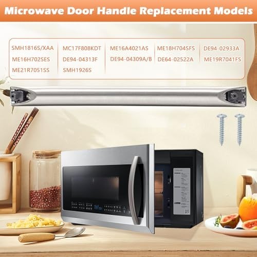 Microwave Door Handle Replacement Compatible with Samsung Models - Durable & Eas