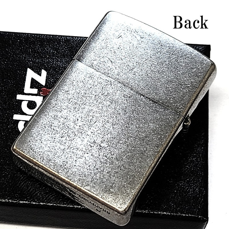 Zippo Windy Puzzle Etching Antique Silver One Sided Processing Lighter Regular