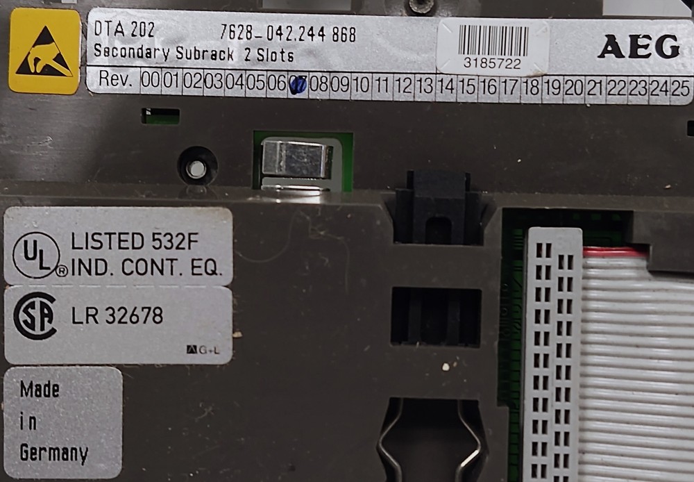 Modicon DTA 202 AS-HDTA-202 Secondary Subrack