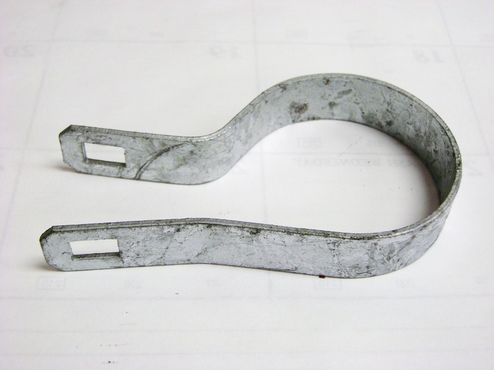 allFENZ  2-3/8 in. Galvanized Chain-Link Tension Band-10 Pack