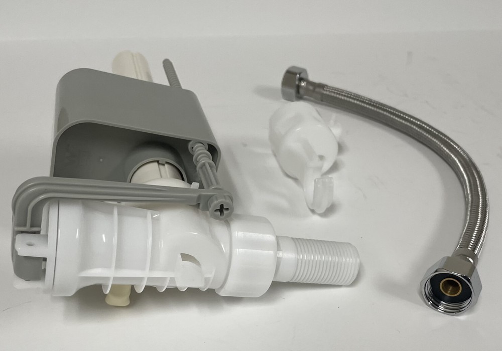 Delta Side Mount Fill Valve with Braided Water Line & Bracket