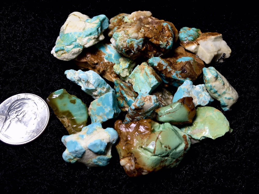 ~X - 19B Select Natural Royston Turquoise Rough
