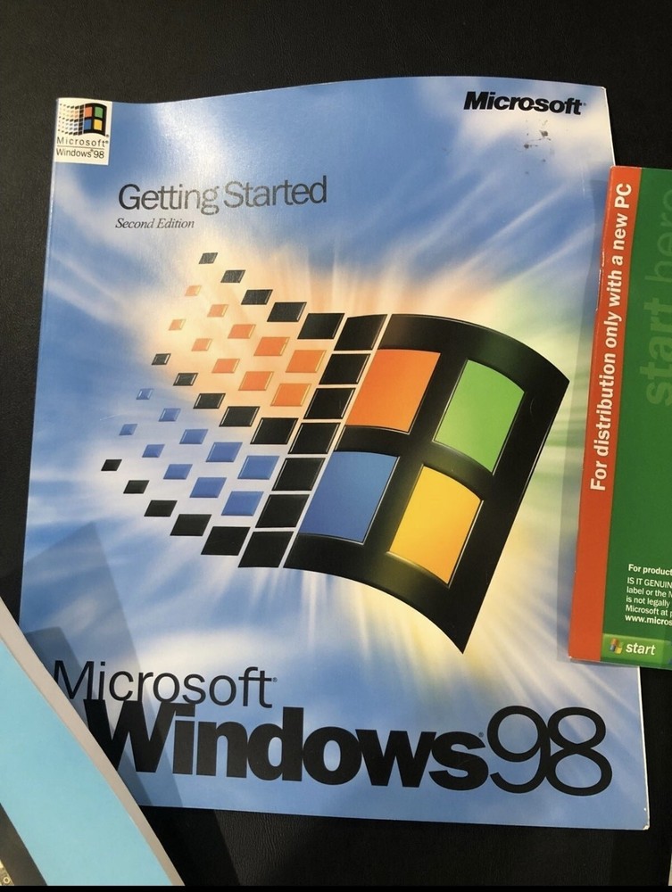 Microsoft Windows ‘98 complete set up and instruction manuals etc
